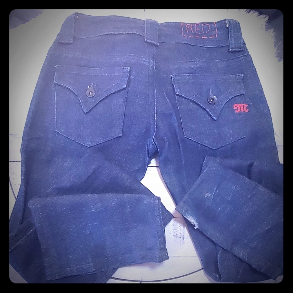 Miss Me Lucille RED 26 dark denim jeans